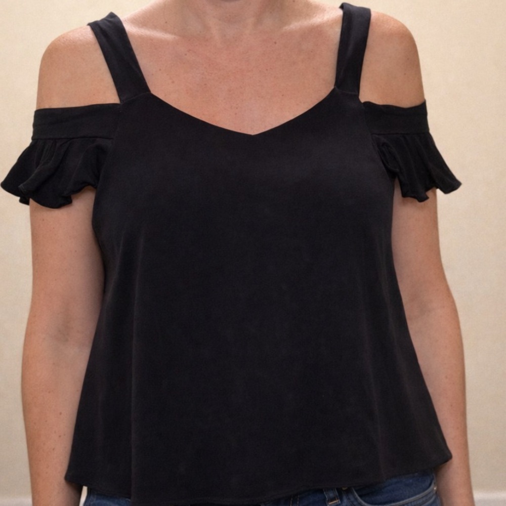 Sanctuary Black Off-Shoulder Blouse